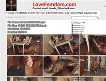 Tablet Screenshot of lovefemdom.com